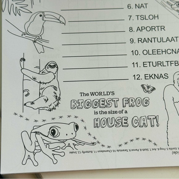 NEW National Geographic Kids Land Animals Activity Pad - Picture 10 of 12